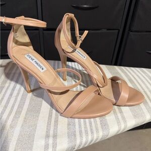 Steve Madden Nude Strappy Heels